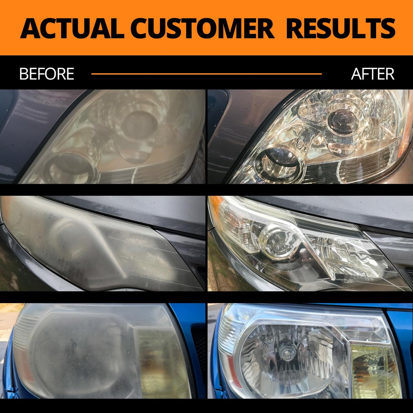 CERAKOTE® Ceramic Headlight Restoration Kit – Guaranteed To Last As Long As You Own Your Vehicle – Brings Headlights back to Like New Condition - 3 Easy Steps - No Power Tools Required