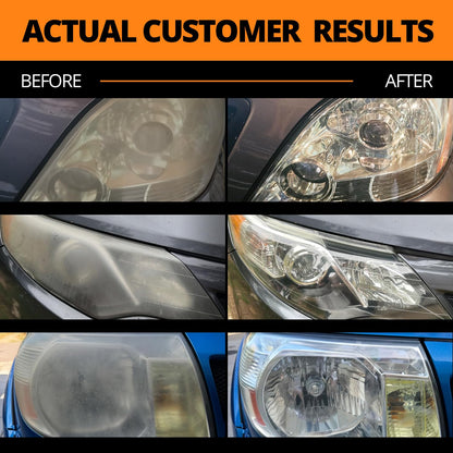 CERAKOTE® Ceramic Headlight Restoration Kit – Guaranteed To Last As Long As You Own Your Vehicle – Brings Headlights back to Like New Condition - 3 Easy Steps - No Power Tools Required