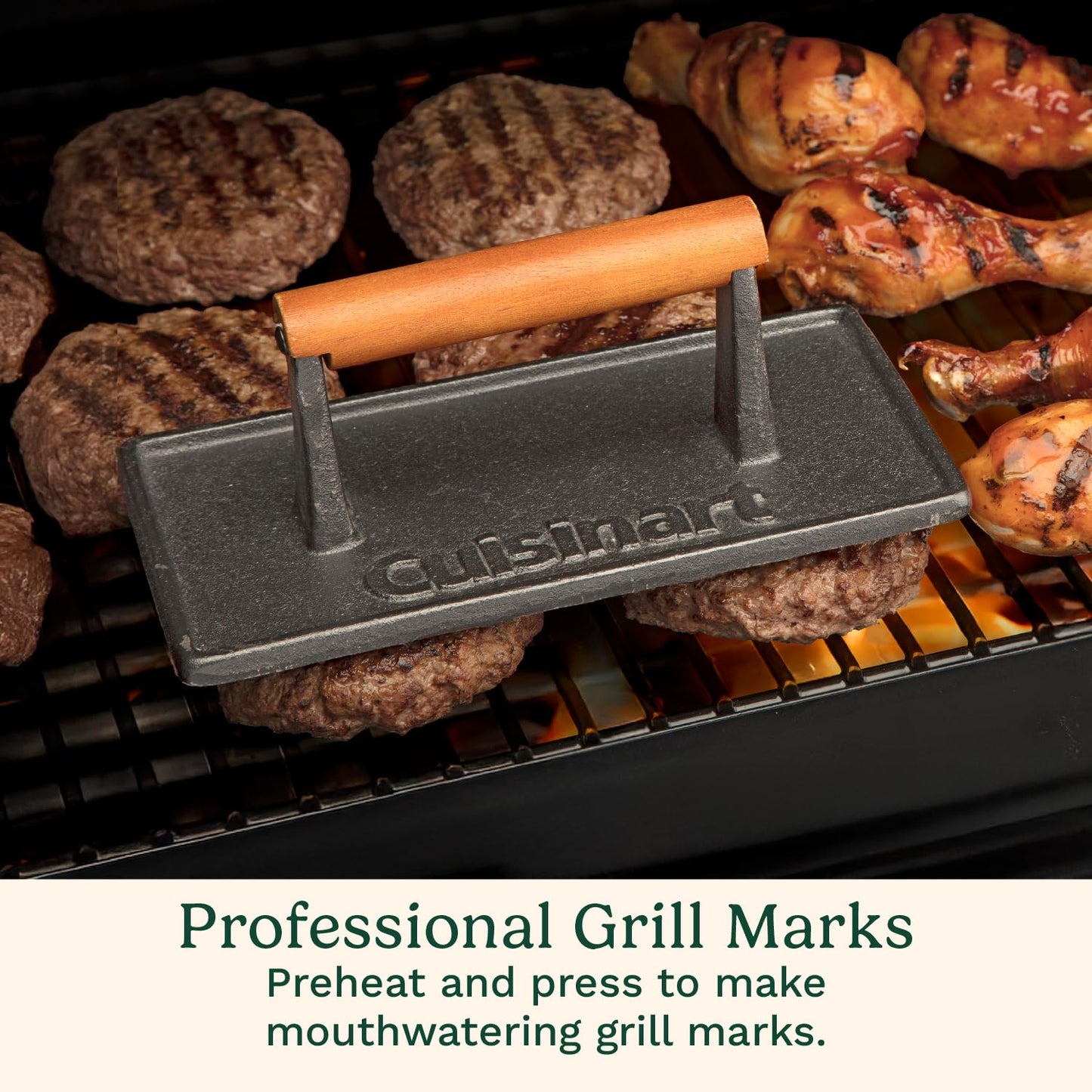 Cuisinart CGPR-221 Cast Iron Grill Press
