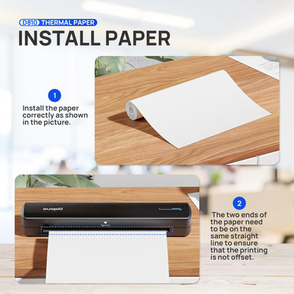 POLONO D810 Thermal Printer Paper 8.5 x 11 Inch, Advanced Thermal Printing, US Letter Size Thermal Paper Compatible with D810, Size 8.5" x 11", 4 Rolls, 7m