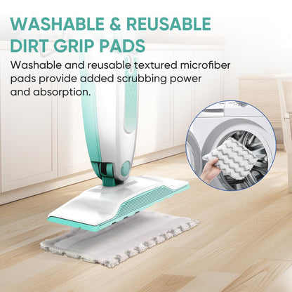8 Pack Replacement Steam Mop Pads for Shark Steam Mop S1000, S1000A, S1000C, S1000WM, S1001C, Dirt Grip Cleaning Pads, Microfiber Washable & Reusable