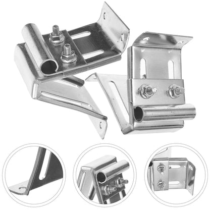 Artibetter Garage Door Pulley Bracket - Zinc Plated Iron Adjustable Top Bracket for Garage Door 2 Pack Durable and Rust-Resistant Ideal for Smooth Operation