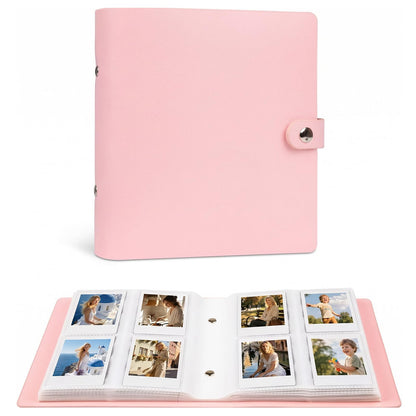 Ruibytree 320 Pockets Photo Album for Fujifilm Instax Mini LiPlay 12 11 9 8 40 41 99 Evo 7S Instant Film Camera, PU Leather Cover Photo Book for Polaroid 2x3 Pictures, Pink