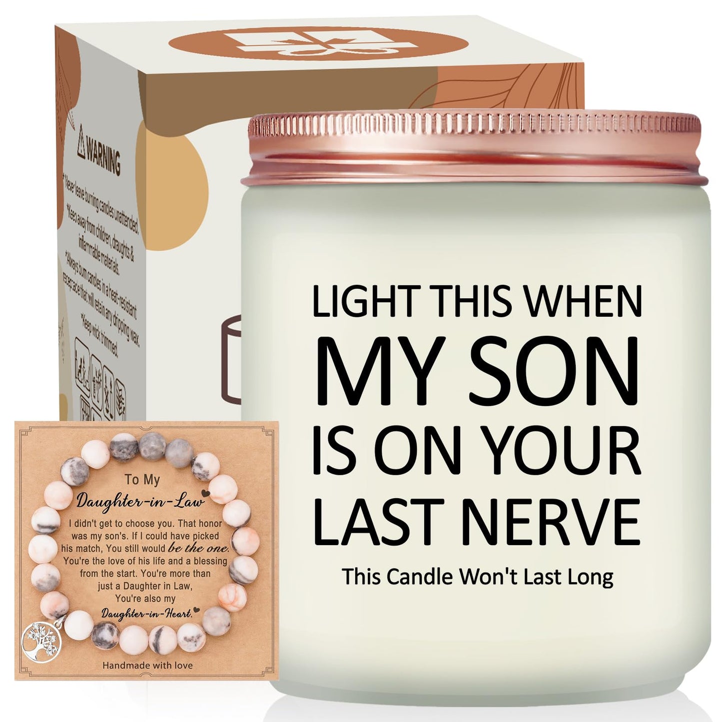 Volufia Gifts for Daughter in Law - Christmas Mothers Day Birthday Gifts for Daughter in Law from Mother in Laws - Lavender Scented Candle