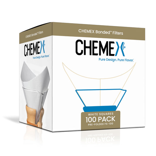 Chemex FS-100 Bonded Coffee Filter Square, One Size, White