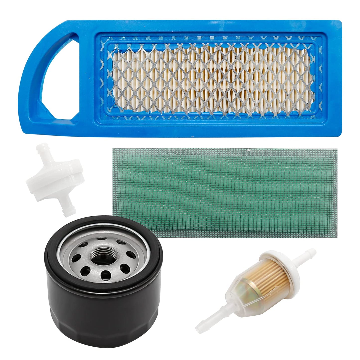 Vkinman GY20573 M149171 Air Filter with AM125424 Oil Filter Replacement for John Deere A100 LA105 LA110 LA115 X110 Z225 Lawn Mower L100 L105 L107 L108 L1742 Lawn Tractor