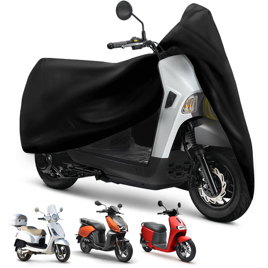 XYZCTEM Scooter Cover,Waterproof Moped Cover, for Vespa Cover Outdoor Protection Against Water, UV, Wind. Black, 72" L