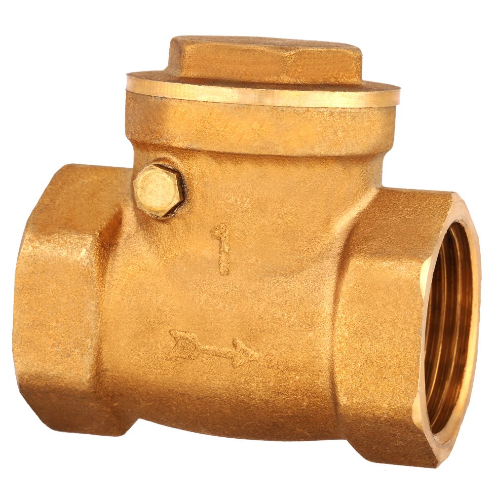 1" Swing Check Valve DN25 Female Thread Brass Non-Return Swing Check Valve 232PSI Prevent Water Backflow