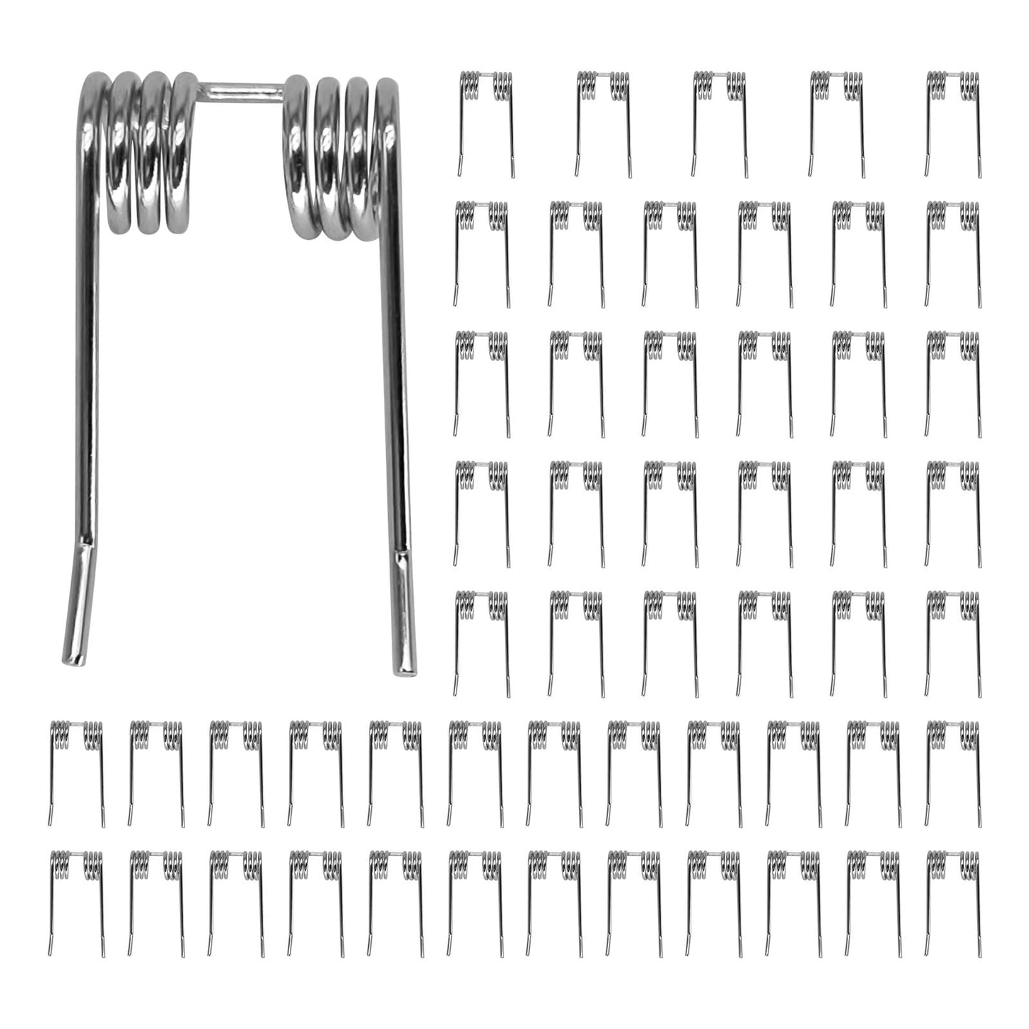 Steel Dethatcher Tines Fit for GreenWorks 27022 29272 2500600G 10 Amp 14"" Corded Dethatcher, Replacement Lawn Tractor Attachments Set Scarifier Tines Parts (54Pcs)