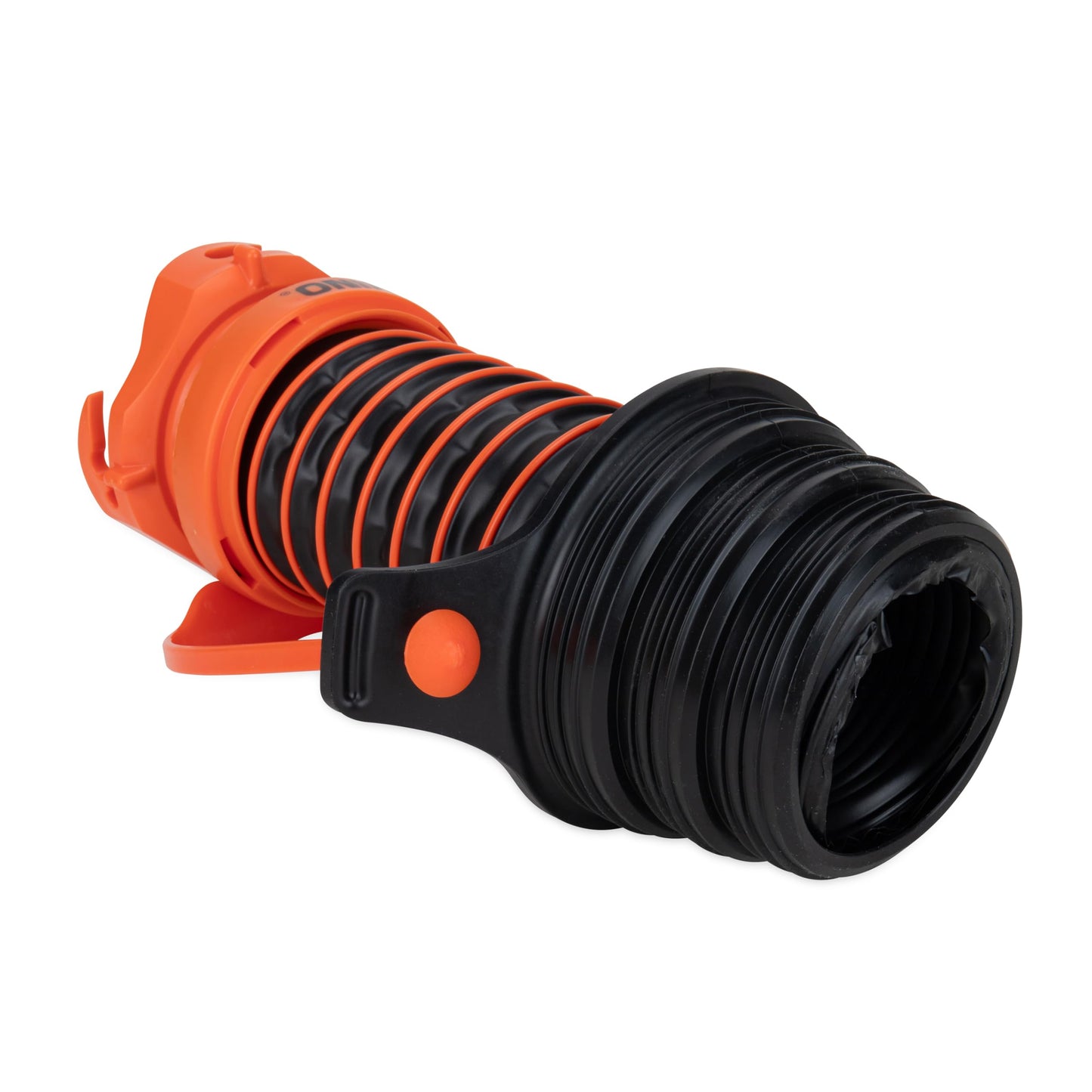 Camco 39319 Flexible 3-in-1 Sewer Hose Seal with RhinoExtreme Hose and Handle- Flexible Fitting Makes Connection to a Sewer Inlet Simple and Less Hands On!, Black, Standard