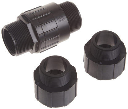 Superior Pump 99555 Universal Check Valve; fits all: 1-1/4" and 1-1/2" MPT and FPT , Black