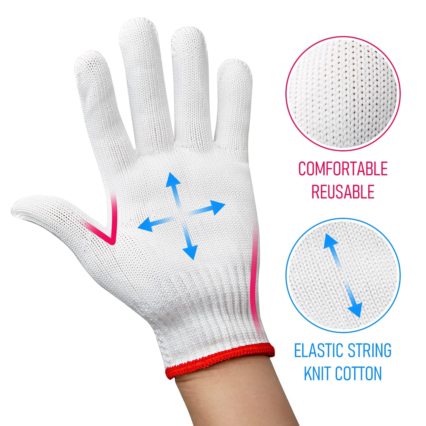 Apauls 12Pairs Cotton Work Gloves, Safety Protection Work Gloves for Painter Mechanic Industrial Warehouse Gardening Construction Men & Women, BBQ Thicker Industry Workhouse Working