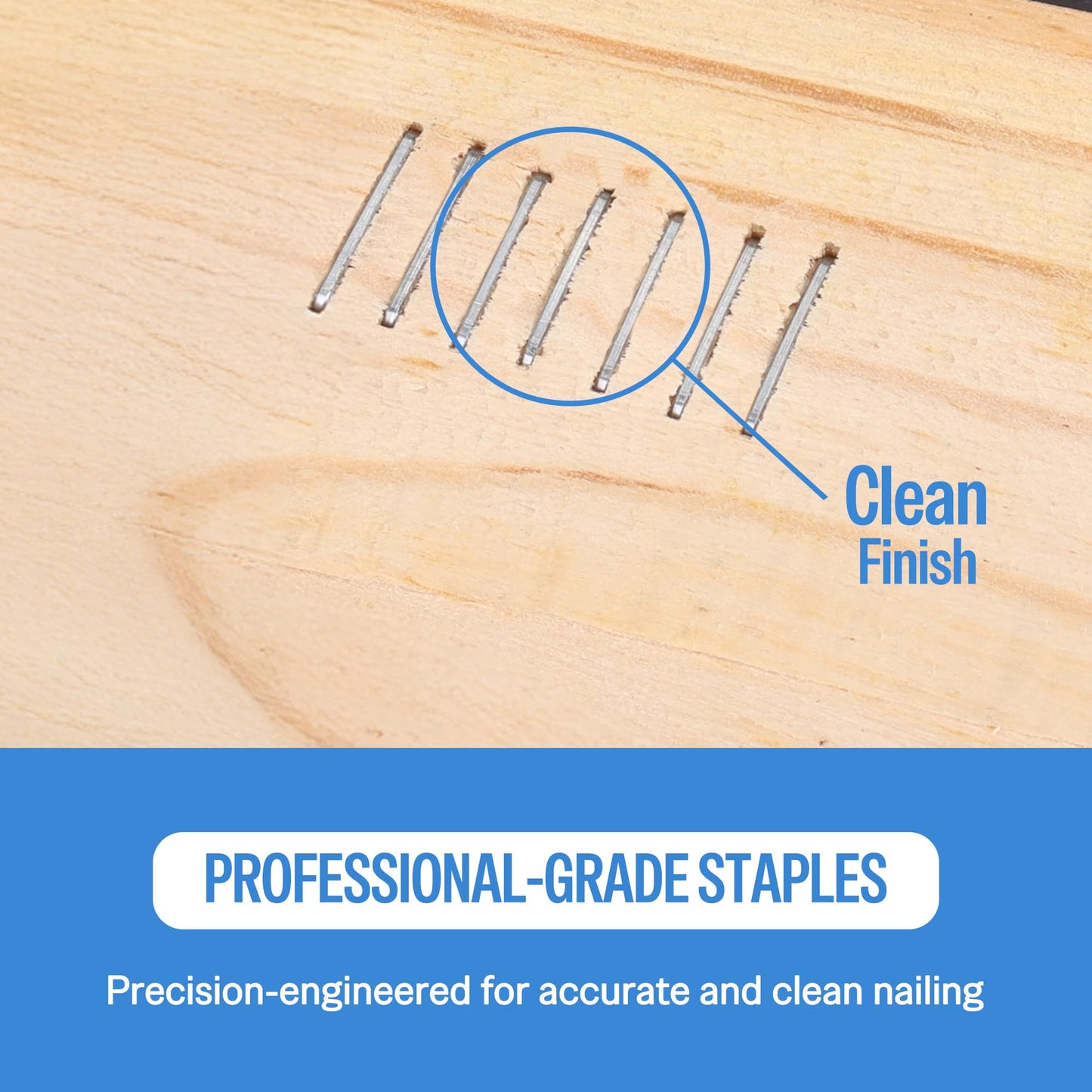 meite 21 Gauge Upholstery Staples, 1/2-Inch Crown with 1/2-Inch Length Galvanized Heavy Duty Staples for Staple Guns MT8016, MT8016S, and MT8016SLN (10,000 Counts)