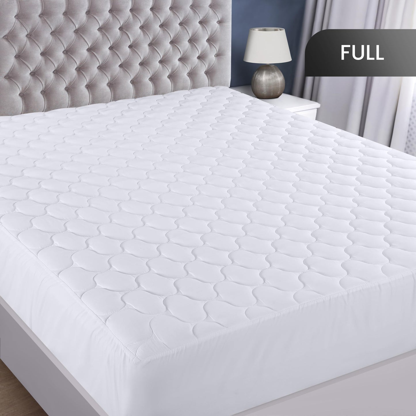 Utopia Bedding Waterproof Mattress Protector, Full/Double Mattress Pad, Quilted Fitted Cover Stretches up to 16 Inches Deep Pocket (White)