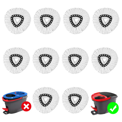 Bibikulala 10 Pack Spin Mop Head Refill for Vileda Mop Head, Mop-head Replacement for 1 Tank System