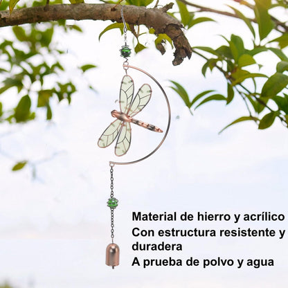 CHICIRIS Dragonfly Wind Chimes Decor, Dragonfly Wind Chimes, Waterproof Beautiful Melody Iron Hanging Ornaments for Home Decoration