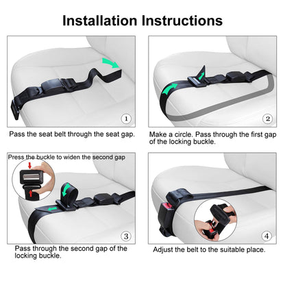 Pregnancy Car Seat Belt Bump Belt Adjuster Comfort and Safety Maternity Driving Straps with Super Soft Car Seat Belt Pad Cover for Mommy
