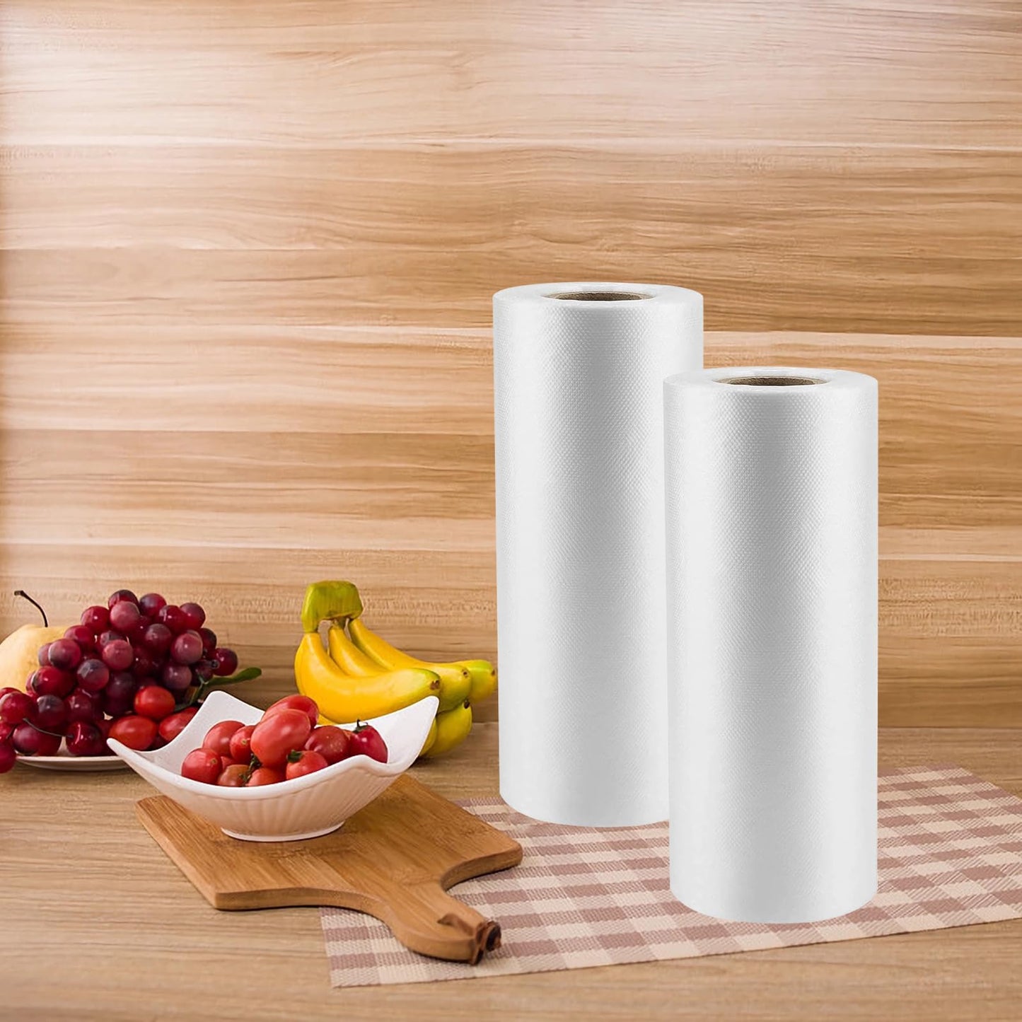 12"x16" Plastic Produce Bags for Groceries, Durable Clear Food Storage Bags for Bread, Fruits, Vegetables, Shopping Poly Packing Bags, 700 Pcs 2 Rolls Plastic Bag