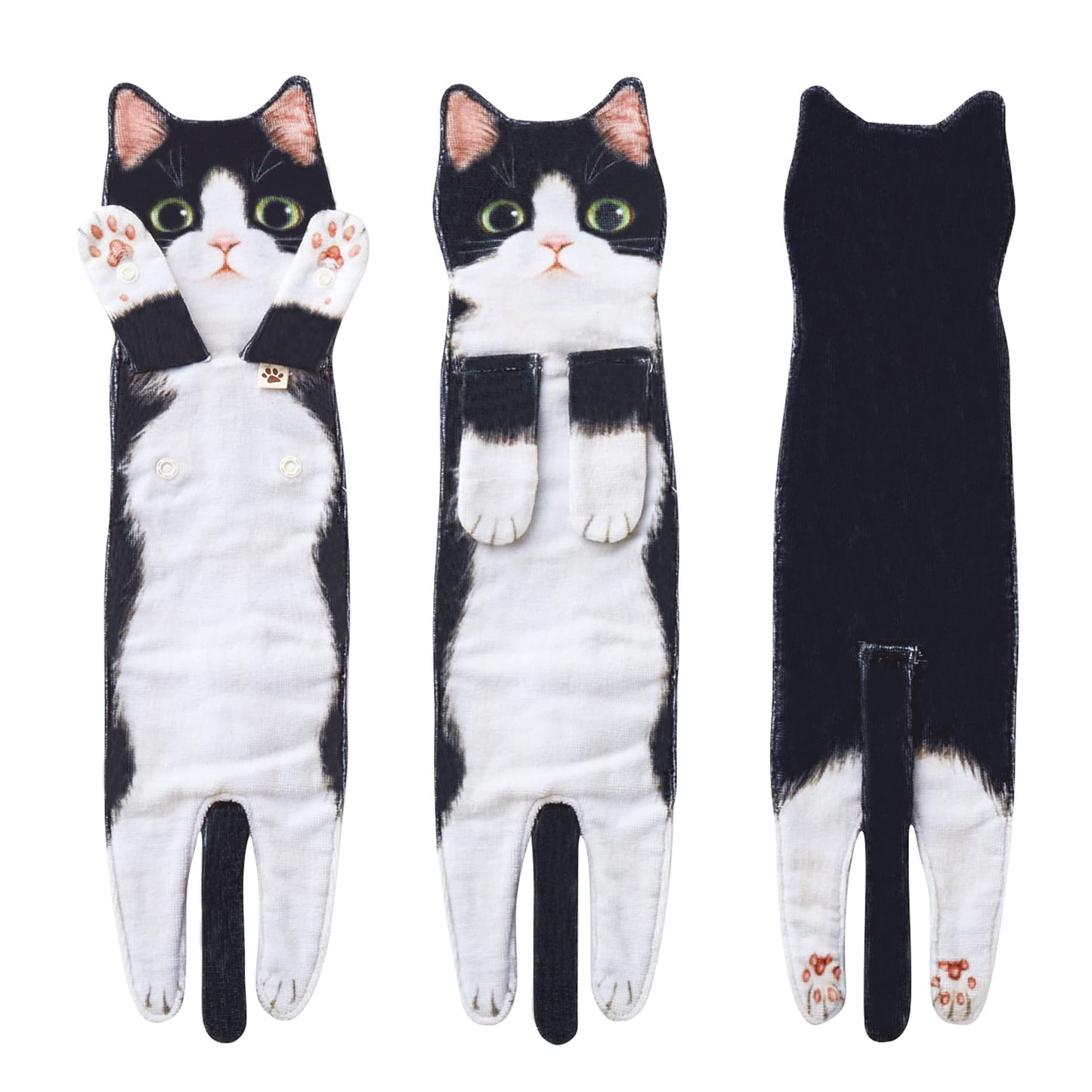 AGRIMONY Cat Funny Hand Towels for Bathroom Kitchen- Cute Decorative Cat Mom Dad Decor Hanging Face Towel Absorbent Soft- Easter Mothers Day Birthday Housewarming Funny Gifts for Women Mom Cat Lovers