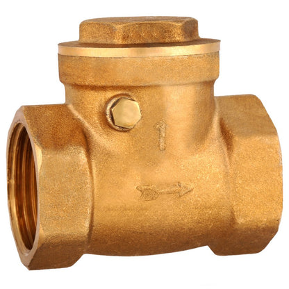 1" Swing Check Valve DN25 Female Thread Brass Non-Return Swing Check Valve 232PSI Prevent Water Backflow