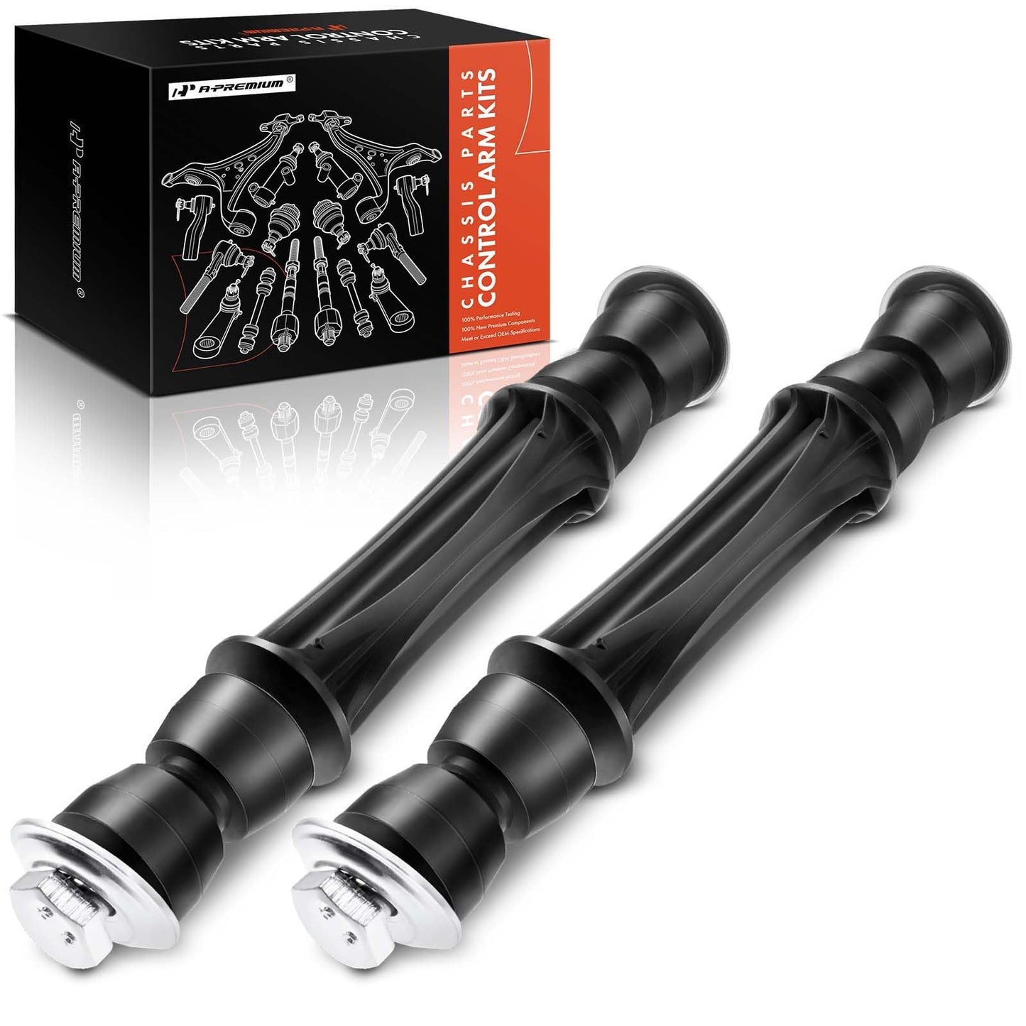 A-Premium 2Pcs Front Sway Bar Links Stabilizer Bar Links, Compatible with Chevrolet & GMC & Cadillac - 2004-2019 - Silverado 1500 Sierra 1500 Tahoe Suburban 1500 Avalanche Yukon Escalade