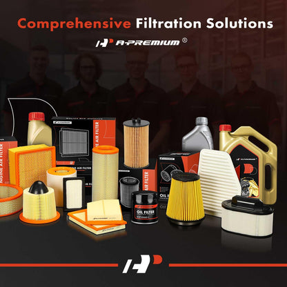 A-Premium 2-PC 10K Miles Protection Spin On Oil Filter Compatible with Ford & Chevrolet & Toyota & Honda & GMC & Hyundai & Subaru & Dodge & Kia & Mazda & Chrysler & Acura & Mitsubishi & Infiniti