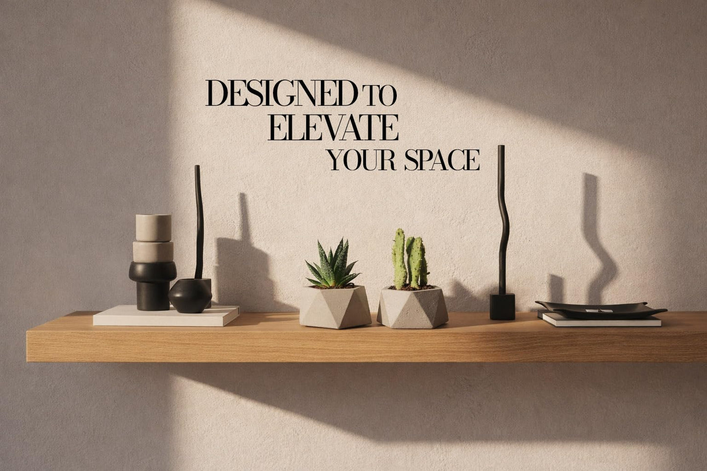 UpBiggin Concrete Plant Pots – Set of 2, 3 Inch Hexagonal Succulent Planters with Drainage – Small Flower Pots for Indoor Plants, Cactus & Herbs – Modern Home Décor, Pot Plante Intérieu