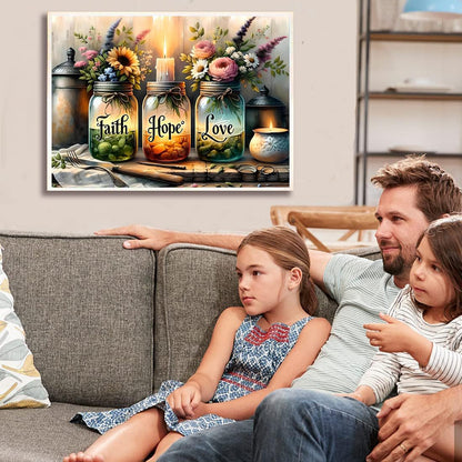4 Pack Diamond Painting Kits for Adults,Inspirational Flower Diamond Art Kits for Adults,5D Full Drill DIY Diamond Dot Gem Art Kit Wall Home Decor Arts Craft 12x16 inch