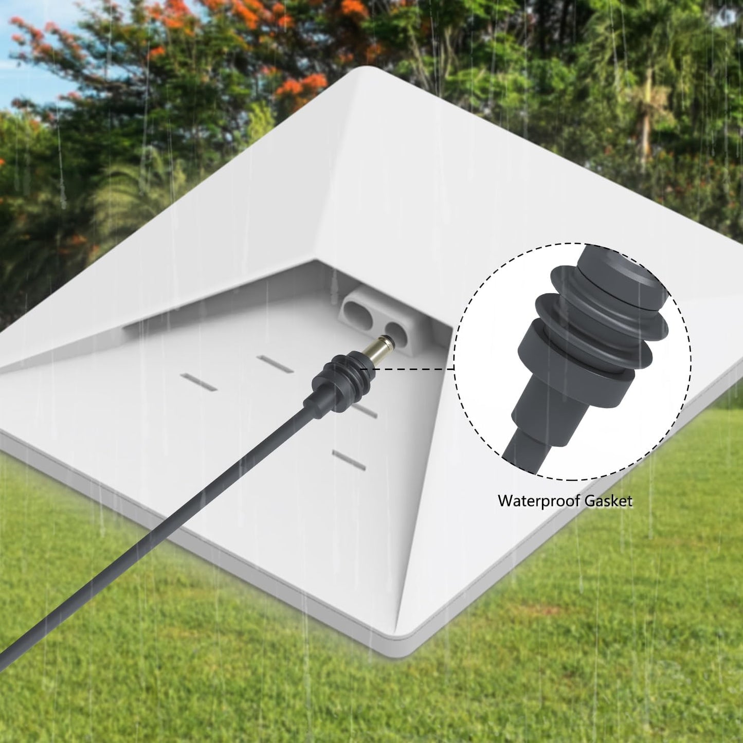 daboot Starlink Mini DC to DC Power Cable 16AWG Replacement Waterproof Outdoor Charging Cord Cable for Starlink Mini Satellite Dish (5M/16.4FT)
