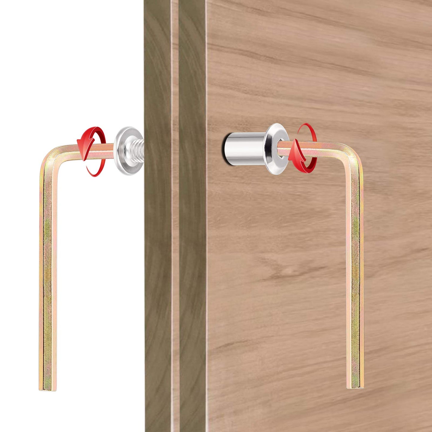 PGMJ 40 Pieces M6 Binding Screws Posts Rivet Socket Cap Connecting M6 Bolts Cap Nuts Assortment Kit for Baby Bed Furniture,Leather Saddles Purses Belt Repair,Scrapbook Photo Albums Binding (M6x30mm-D)