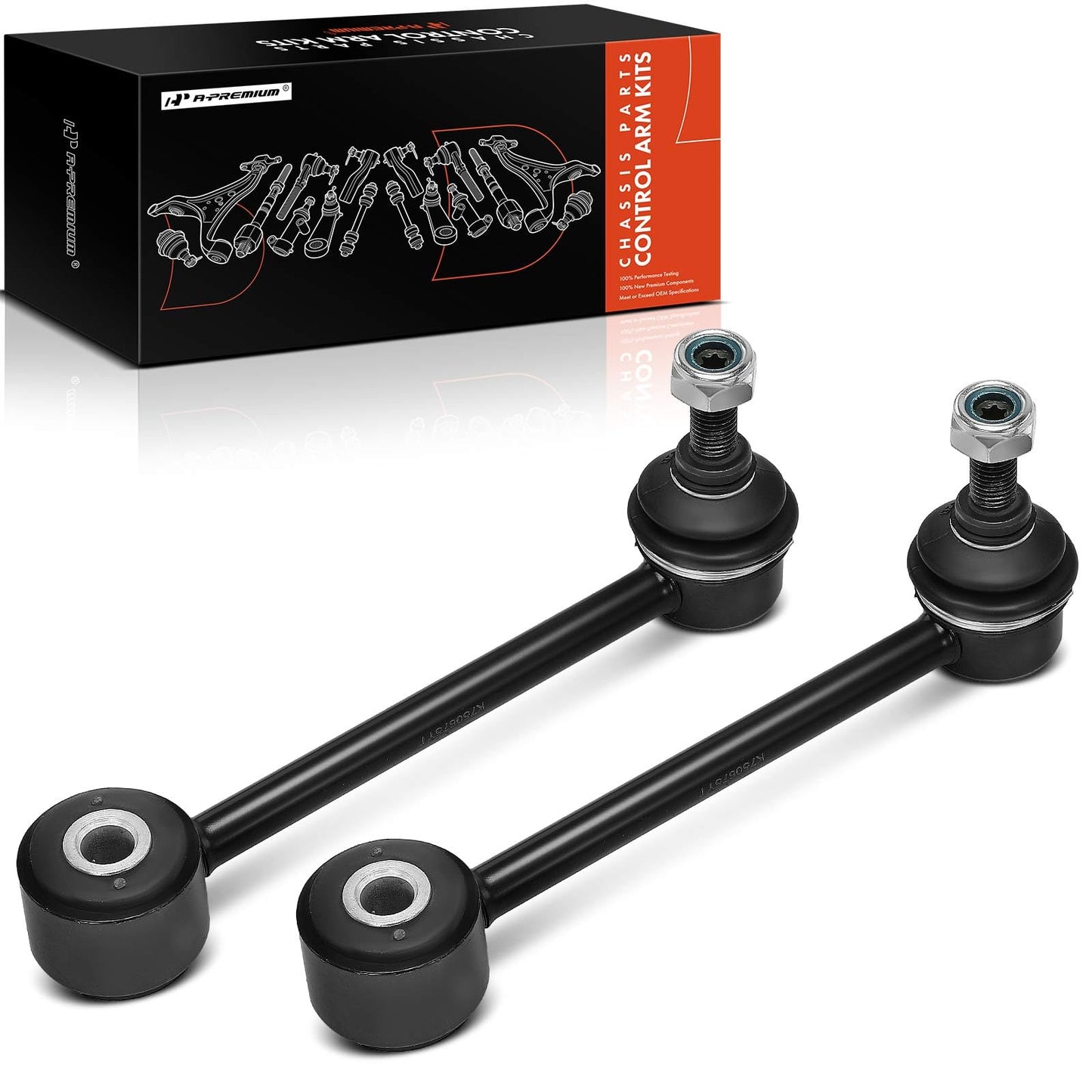 A-Premium 2 x Rear Sway Bar Links Stabilizer Bar Links, Compatible with Chevy & GMC & Buick & Cadillac - 2013-2020 - Traverse Camaro Blazer Acadia (Limited) Enclave LaCrosse Regal CTS XT5 ATS XT4 XT6