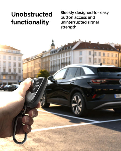 Spigen Light Slim Key Fob Cover with Carabiner Designed for Volkswagen Golf ID4 Tiguan Atlas Smart Key Fobs