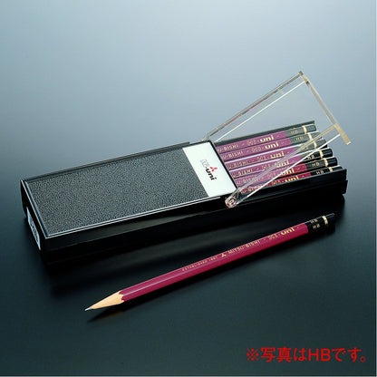 Uni Hi-Uni Wooden Pencil - 2B - Box of 12 (HU2B)