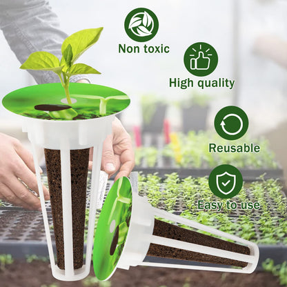 DECYOOL Garden Seed Pods, 148pcs Hydroponic Pods Kit:Grow Anything Kit with 36 Grow Baskets,36 Grow Sponges,36 Grow Domes,40 Pod Labels