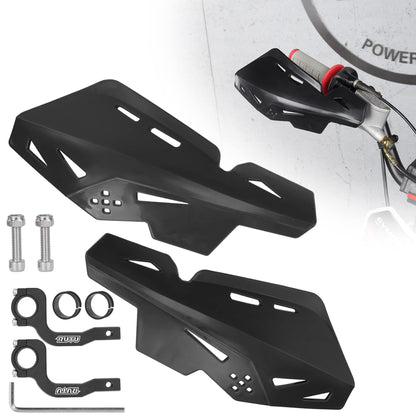 RUTU Dirt Bike Handguards 7/8 Inch 22mm,Motorcycle Handguards with CNC Bracket Pair Fit for Dirt Pit Bikes, Motocross, ATV, CRF KLX KX LTR TRX SX SXF EXC XCW Grizzly,Scooter,Hawk 250 - Black