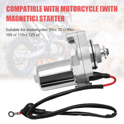 Vkinman Electric Starter Motor Replacement for 50cc 70cc 90cc 100cc 110cc 125cc Dirt Bikes Go Karts ATVs Pit Bike Dune Buggy Sandrail Quad 4 Wheelers SSR Roketa Taotao Coolster Jonway