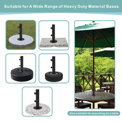 Wdwlbsm Universal Granite Umbrella Stand Tube, Stone Umbrella Tube Base for Outside, Heavy Duty Parasol Base, Umbrella Pole Mount Stand Tube Set, Table Umbrella Tube Bracket, DIY Umbrella Stand Parts