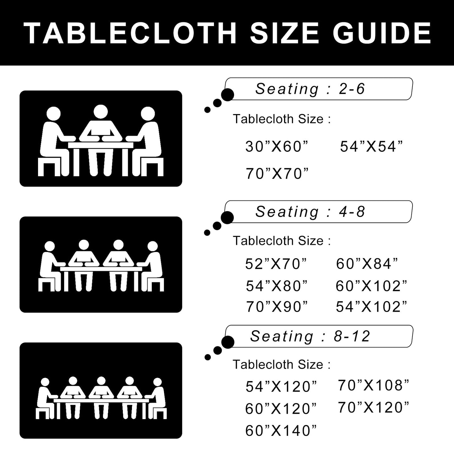 XWZO Clear Plastic Tablecloth Rectangle - 100% Waterproof Oilproof Stain Resistant Transparent Vinyl Table Cloth Protector Cover for Dining Table, Parties, 60 x 102 Inch