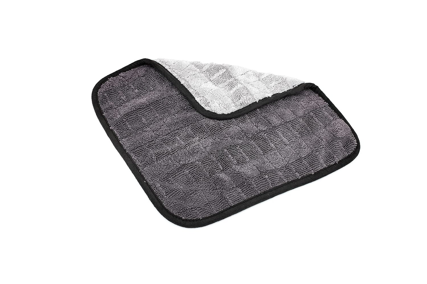 The Rag Company - The Gauntlet Drying Towel - 70/30 Korean Blend Microfiber, Designed to Dry Vehicles Faster Without Scratching Paint or Glass, 900gsm, 12in x 12in, Grey (3-Pack)