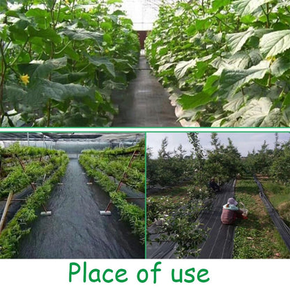 2pcs 3 X 50ft Weed Barrier Landscape Fabric Roll 3.5oz Heavy Duty Durable Woven Block Fabric Easy Setup Control Mat for Garden Yard Flower Bed Landscaping Ground Cover Garden Plastic ﻿