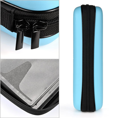 alavisxf xx CD Case, 192 Capacity Hard EVA Blu-ray Storage Orangier Wallet Bag Protable CD Case Holder for Car Home Travel (Sky Blue192, 192 Capacity)