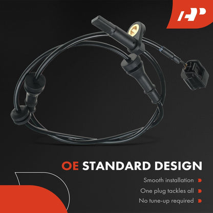 A-Premium Front Left or Right ABS Wheel Speed Sensor - Compatible with Nissan Models - Murano 2015 2016 2017 2018 2019 2020, Sport Utility - Front Driver or Passenger Side, Replaces 47910-5AA0A