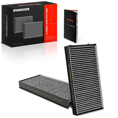 A-Premium 2-PC Cabin Air Filter with Activated Carbon Compatible with BMW X5 2007-2019, X6 2008-2019, Replace# 64116945594, 64119248294
