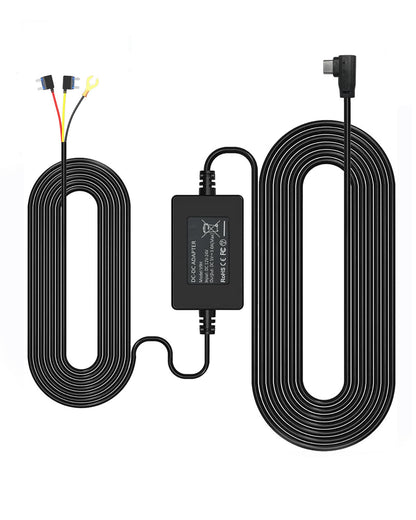 REDTIGER F7N Dash Cam Hardwire Kit, 21.3ft USB C-Port Hard Wire Kit for Dashcam,Converts 12V-24V to 5V/2.5A Low Voltage Protection