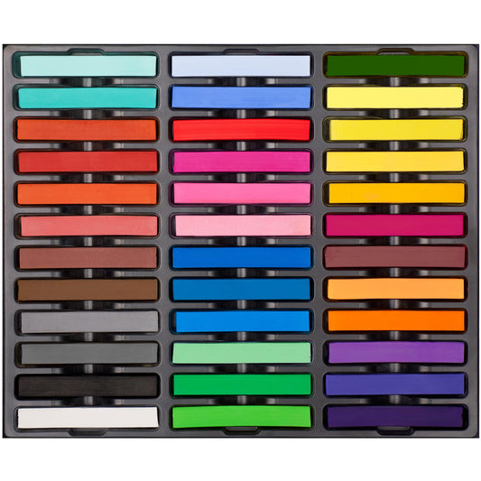 Dlicoda Soft Pastel Sticks, 36 Vibrant Colors Artist Chalk Sticks for Drawing, Blending, and Shading, Adult Art Supplies