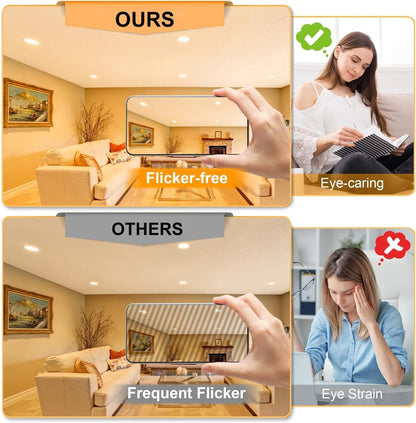 Vinaco PAR16 Halogen Bulb 39 Watt, 6 Pack High Output 350LM PAR16 Bulb（45w Equivalent, PAR 16 Flood 45W Warm White 2800K, PAR16 Dimmable with E26 Base, Halogen 45W PAR16 Long Neck for Ceiling Light