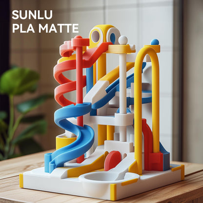 SUNLU PLA Matte 3D Printer Filament 1.75mm, Matte PLA Filament with Fine Texture, Dimensional Accuracy +/- 0.02mm, 1kg Spool (2.2lbs) for Most FDM 3D Printers, Bone White