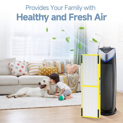 SAKEGDY FLT4825 HEPA Filter B Compatible with Air Purifier models AC4825 AC4300 AC4800 AC4900 AC4850, 2 True HEPA Filters + 6 Activated Carbon Pre-filters
