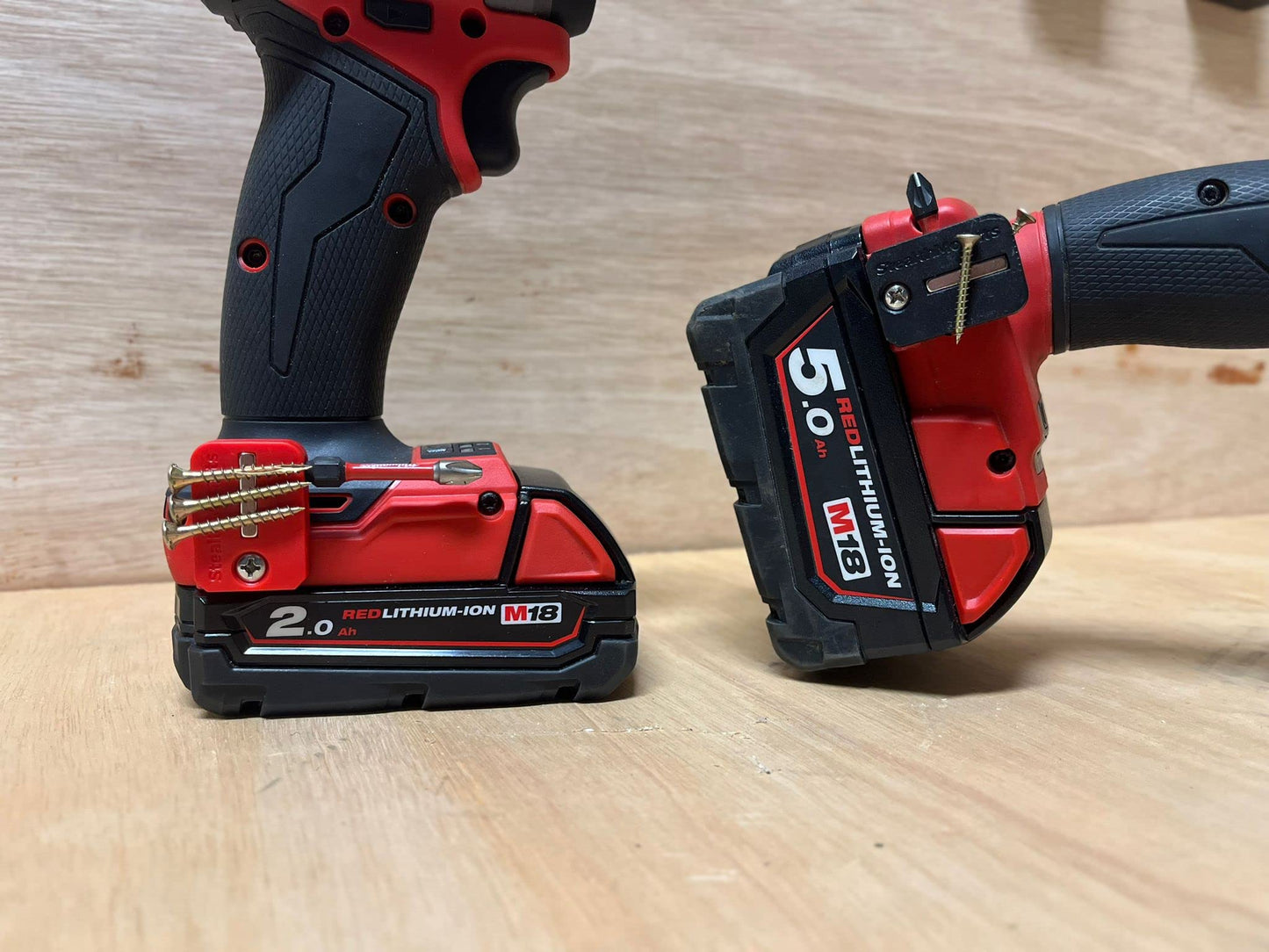 StealthMounts Stubby M18 Milwaukee Magnetic Bit Holder - 3 Pack | Compact Milwaukee Bit Holder for Drill | Milwaukee Impact Driver Bit Holder | Milwaukee Bit Holder for Impact Driver