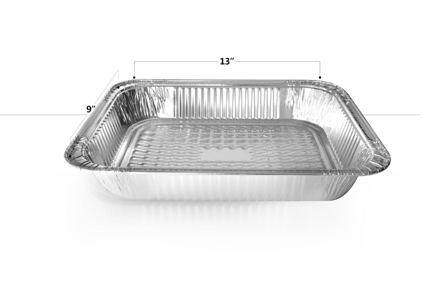 Sturdy Pack Aluminum Foil Pans with Lids, 9"x13"x2.5" – Half-Size Disposable Steam Table Pans for Catering, Baking, Cooking, Roasting – 10 Pack with Lids